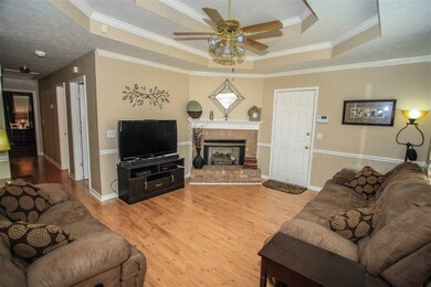 Living Room with Gas Log Fireplace