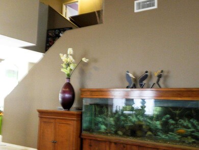 Living Room and Staircase