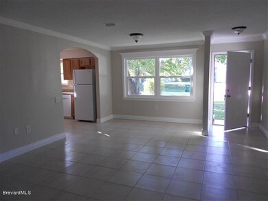 view south through living room