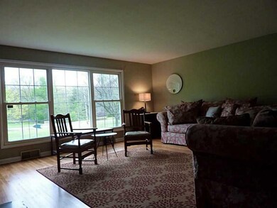 Living Room. Lite and bright with hardwood floors!