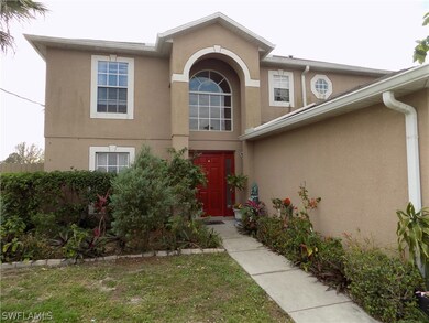 Inviting entry and garden area.