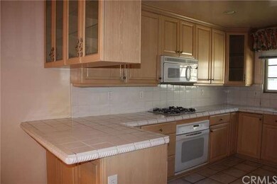 Kitchen has lots of natural light.