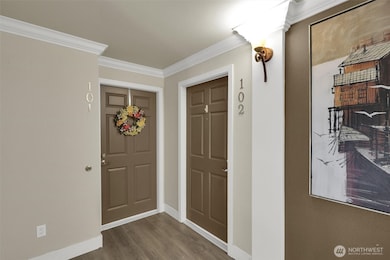 Unit 102 front door.