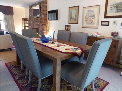 Dining room with built-in buffet