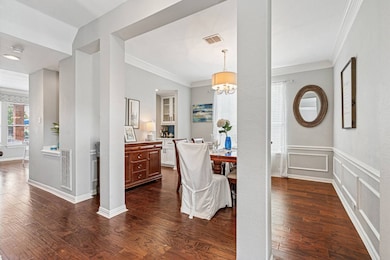 Open-concept, light-filled dining space