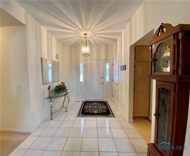 Tiled foyer.