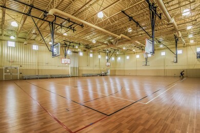 Indoor basketball court