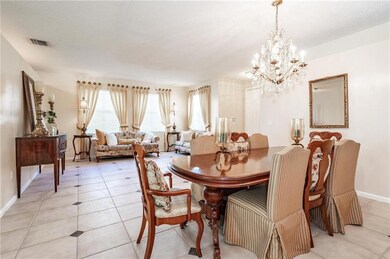Dining Room with Chandelier