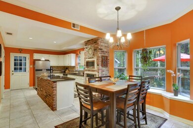 Dining and kitchen.