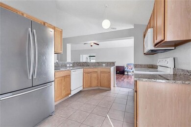 Kitchen with brand new granite counters, backsplas