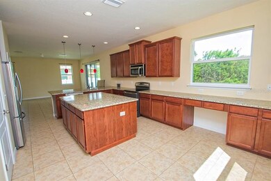 Chef's kitchen looking out to great room