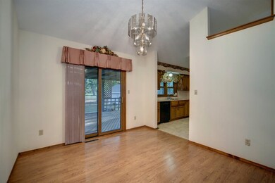With sliding back door to a great covered deck.