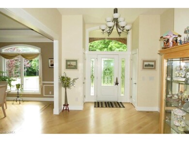 Huge foyer with French doors to office and open to