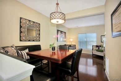 Another view of the dining room, looking out to th