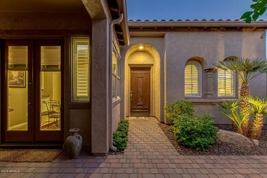 Paver courtyard entry