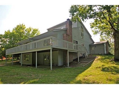 Exterior Back Expansive back deck overlooking priv