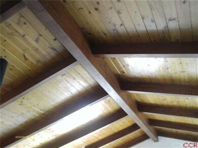 Living room ceiling of this custom built home.