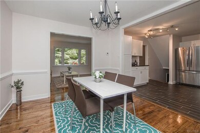 Lovely dining room is open to the kitchen