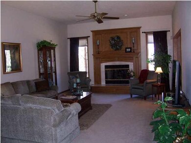 Very large living room with fireplace