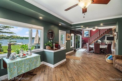 Family Room with View of Lobdell Lake
