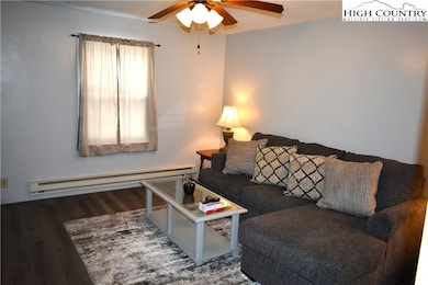 View towards front of house from living room
