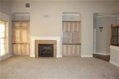 Fireplace View with Built-Ins