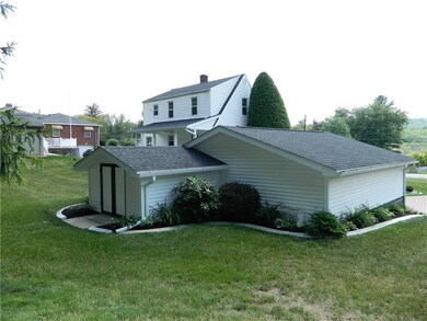 A shed was built in the back side of the garage fo
