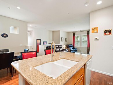 Kitchen view looking towards living room.