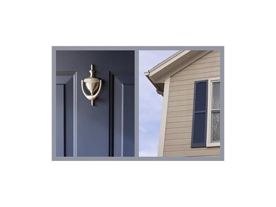 Fresh exterior paint.