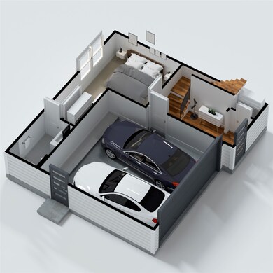 First floor features; 2- Car garage, High ceilings