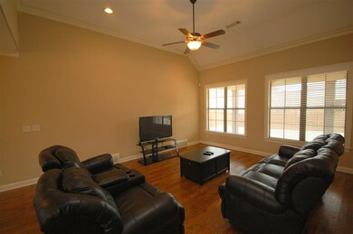 Exquisite living room offering a gorgeous fireplac