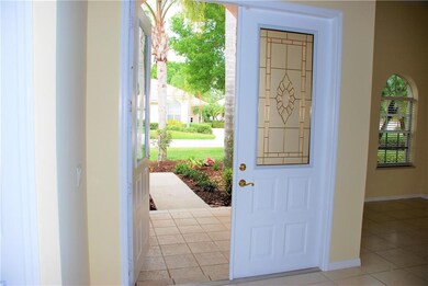 Foyer from formal dining and living