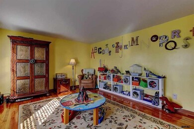 living room being used as a playroom