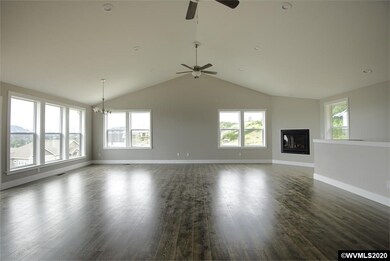 With gas fireplace