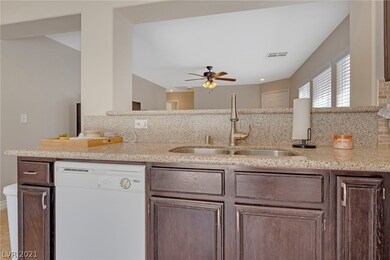 Kitchen over looking the family room