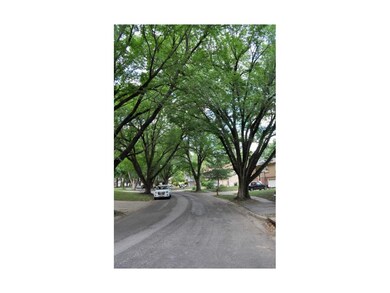 Tree lined street.