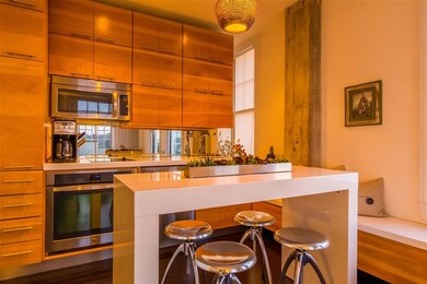 Beautiful matched cabinetry.