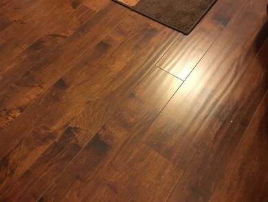 The scraped would laminate floors were installed i