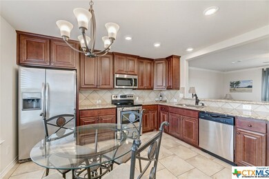 Stainless steel appliances in the kitchen