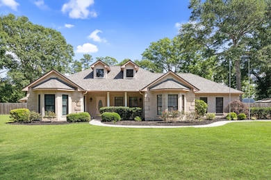 Stunning front elevation of this all brick home.