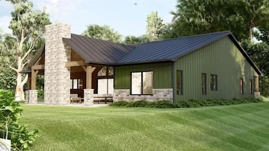Large covered back porch with a fireplace*photos are of like model & may show upgrades