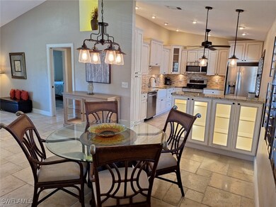 Dining area open to kitchen