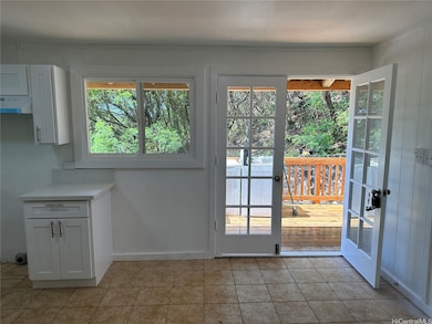 French doors off of deck
