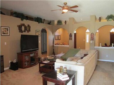 Living Room - Notice the beautiful architectural touches!