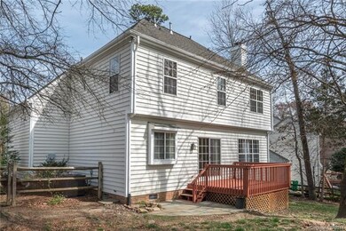 Side yard, patio and deck