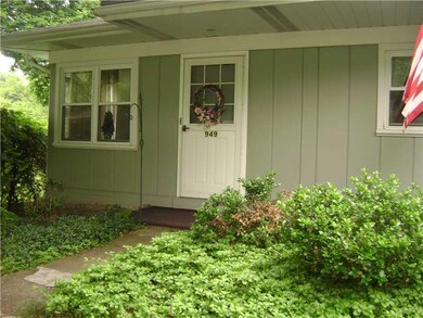 Exterior Front. The welcoming front door is soft a