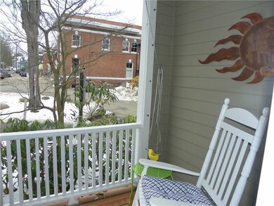 Partial view of the large covered porch.