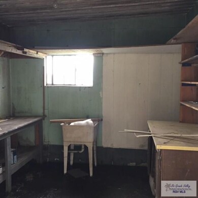Inside view of attached shed