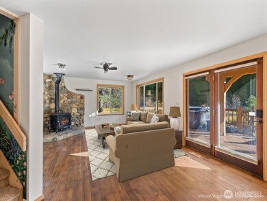 Fantastic family room with suggested furniture placement