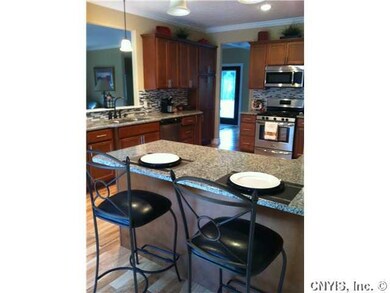 Kitchen. Gorgeous cherry cabinets, granite counter